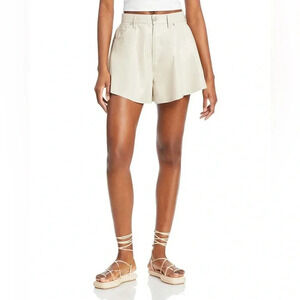 BlankNYC High Waisted Raw Cut Shorts - Size 29 NWT Faux Leather Flare